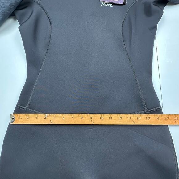 Xcel Wetsuit Womens 12 Black Axis Long Sleeve Back Zip Boy Short Spring 2MM Surf - Picture 10 of 14